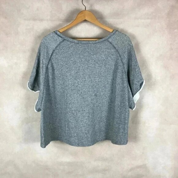 SPORTSGIRL Gray Heather French Terry Top Size XS/S - Picture 5 of 8
